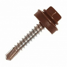 Саморез кровельные RAL-8017 ZP 4,8*35 (250)