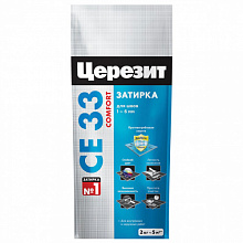 Затирка CERESIT CE 33/2кг №04 серебристо серый