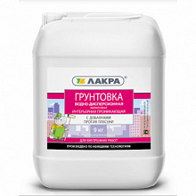 Грунт ЛАКРА проникающая интерьерная 9 кг.