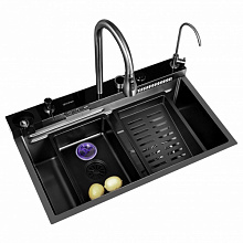Мойка врезная многофункциональная ПРОФСАН PSM-9952GR 750х460х200 нерж. сталь, цвет графит