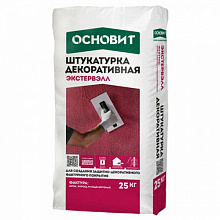 Штукатурка Короед белый Основит ЭКСТЕРВЭЛЛ 25 кг 