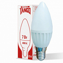 Лампа светод Tango 7W E14  свеча 4000K 220V 