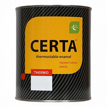 Эмаль термостойкая Церта 0,4 кг. серебристо-серая 650 " С