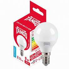 Лампа светодиодная Tango 9W E14 шарик 6500К 220V