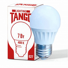 Лампа светод Tango 7W E27 шарик 4000К 220V