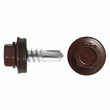 Саморез кровельные RAL-8017 ZP 5,5*19 (250)