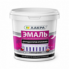 Эмаль Лакра для радиаторов акриловая белая глянцевая 0,9 кг 