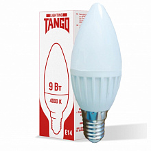Лампа светод Tango 9W E14 свеча 4000К 220V